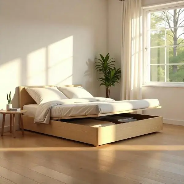 Canapé abatible de madera